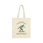 Dilly Dally, Frog Tote Bag, Weirdcore, Retro Vintage Frog, Graphic Tote Bag, Funny Meme, Weird, Oddly Specific, Frog Aesthetic, Frog Gift