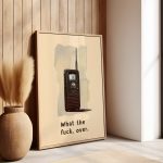 What The Fuck Over Walkie Talkie Art Print Canvas