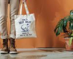 Born To Dilly Dally Tote Bag Funny Capybara Retro Vintage Cotton Canvas Bag Gift For Capybara Lover Funny Meme Silly Cute Weirdcore Gift
