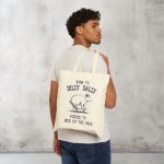Born To Dilly Dally Tote Bag Funny Capybara Retro Vintage Cotton Canvas Bag Gift For Capybara Lover Funny Meme Silly Cute Weirdcore Gift
