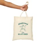 Slay-Dhd Funny Tote Bag, Retro Meme Tote, Weird Crazy Design, Cute Quirky Gift, Tote Bag, Perfect For Friends, Funny Gift Idea