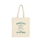 Slay-Dhd Funny Tote Bag, Retro Meme Tote, Weird Crazy Design, Cute Quirky Gift, Tote Bag, Perfect For Friends, Funny Gift Idea