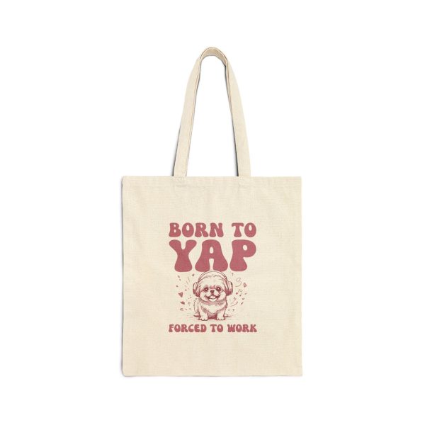 Born To Yap Forced To Work Funny Tote Bag, Retro Meme Tote, Weird Crazy Design, Cute Quirky Gift, Tote Bag, Funny Gift Idea, Gifts For Her