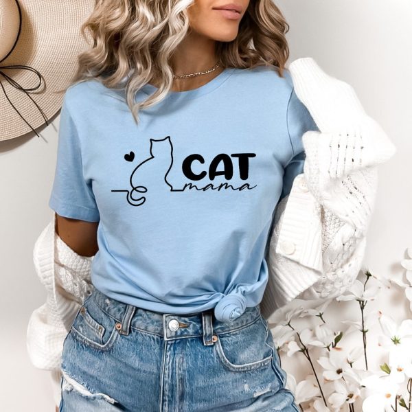 Cat Mama Shirt, Cat Mom Shirt, Cat Shirt for Cat Mom, Cat Lover, Mothers Day Gift For Cat Mom, Cat Lover Gift, Cat Shirt, Mom Shirt