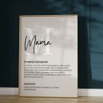 Poster mural “Mom” Definition 4 variants - beige and gray - Mothers Day , Mothers Day gift , Thank you Mom,Mom - pdf