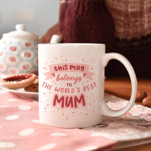 Best Mum Mug, mother gift, gift for her, mummy grandma gift for mom, pink mothers day present, wife for sister, birthday gift, gift, mg044