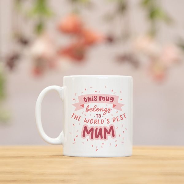 Best Mum Mug, mother gift, gift for her, mummy grandma gift for mom, pink mothers day present, wife for sister, birthday gift, gift, mg044