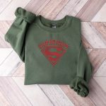 Embroidery Super Mom Mothers Day Shirt,Super Mama Embroidery Sweatshirt,Mothers Day Embroidery Shirt,Embroidery Mother Gift