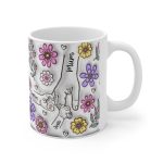 Personalised Hold our Hands Mug, 3D Inflated Effect Hold My Hand, Hold My Heart, Mothers Day Gift Mug, Christmas Gift For Mum, Grandma, Mom