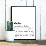 mother definition gift, gifts for mother, new mom gifts, family poster, mothers day gift, gifts for her, definition print