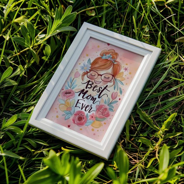 Best Mom Ever Art Print Mothers Day Gift Best Mom Poster Best Mom Canvas Gift For Mother Personal Gift Printable Poster Happy Mothers Day