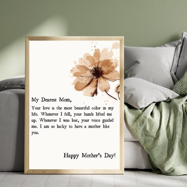 Set of 5, Mothers Day Print, Emotional Poster for Mom, Mother’s Day Gift, Flower Bouquet, Floral Mothers Day, Gift Printable,Meaningful Gift