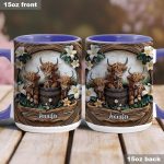 Highland Cow - Personalized Cow Accent Mug