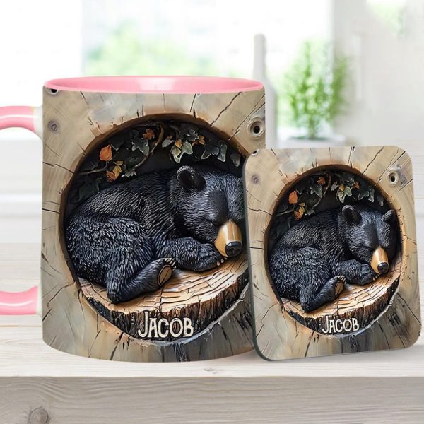 Black Bear - Personalized Hunting Accent Mug