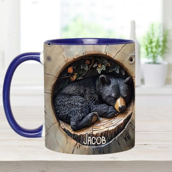Black Bear - Personalized Hunting Accent Mug