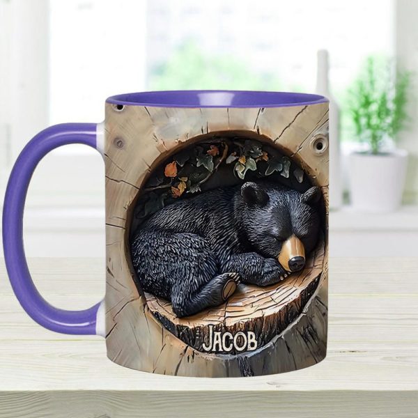 Black Bear - Personalized Hunting Accent Mug