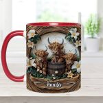 Highland Cow - Personalized Cow Accent Mug