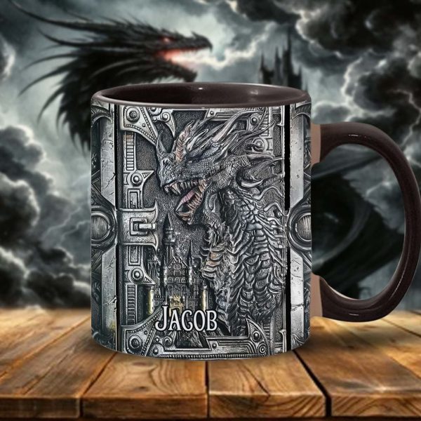 Majestic Dragon - Personalized Dragon Accent Mug