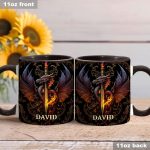 Heart Of A Dragon - Personalized Dragon Accent Mug