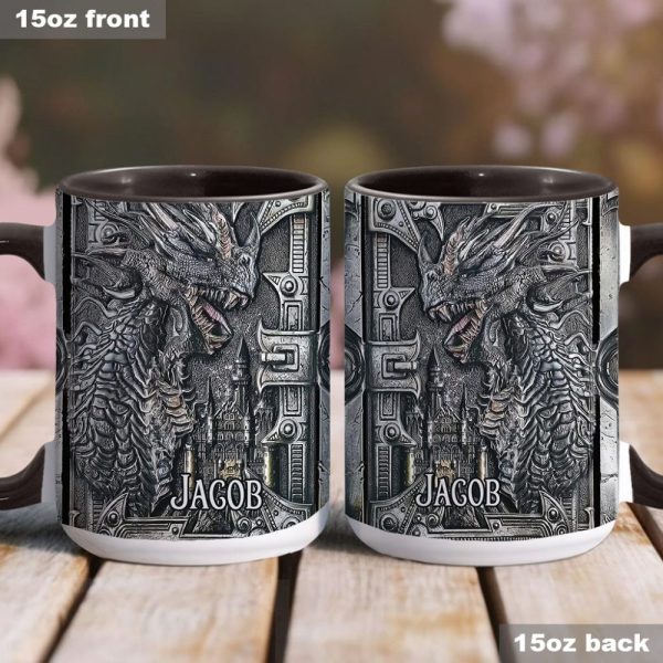 Majestic Dragon - Personalized Dragon Accent Mug