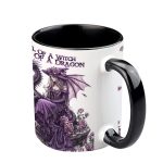 Soul Of A Witch Heart Of A Dragon - Personalized Dragon Accent Mug
