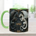 Love Dragons - Personalized Dragon Accent Mug