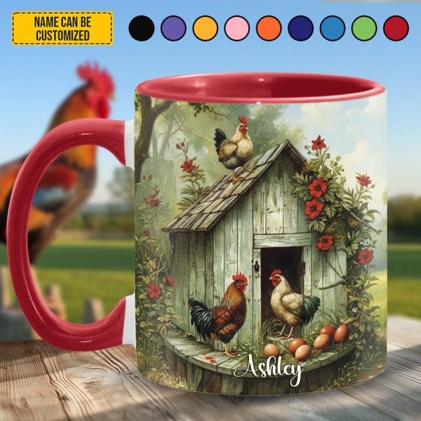 Chicken Farm - Personalized Chicken Accent Mug