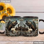 Love Fishing - Personalized Fishing Accent Mug