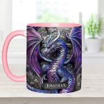Purple Dragon - Personalized Dragon Accent Mug