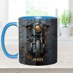 Never Underestimate An Old Man With A Motorcycle - Personalized Biker Accent Mug