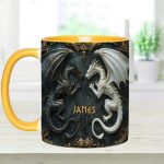 Love Dragons - Personalized Dragon Accent Mug