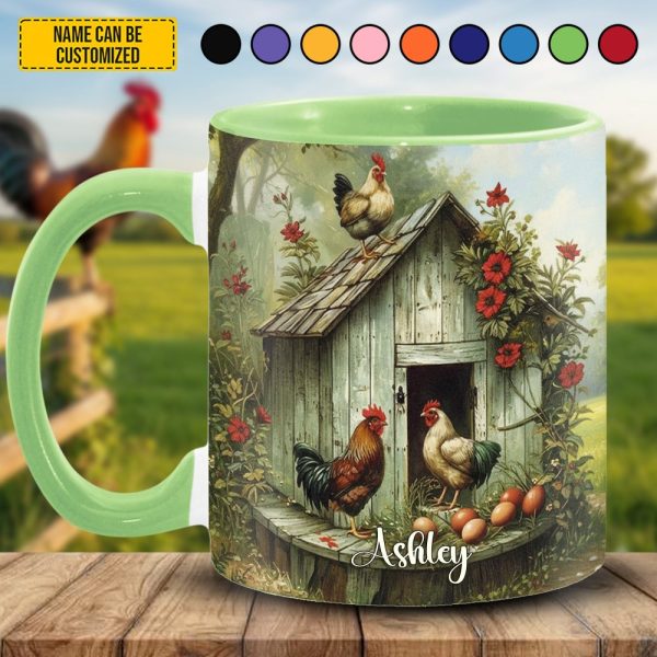 Chicken Farm - Personalized Chicken Accent Mug