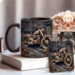Never Underestimate An Old Man With A Motorcycle - Personalized Biker Accent Mug