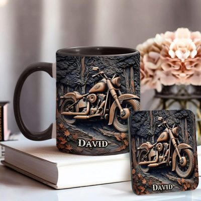 Never Underestimate An Old Man With A Motorcycle - Personalized Biker Accent Mug