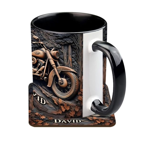 Never Underestimate An Old Man With A Motorcycle - Personalized Biker Accent Mug