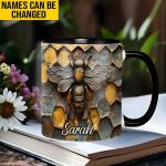 Bee Accent Mug - Personalized Accent Mug