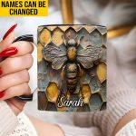 Bee Accent Mug - Personalized Accent Mug