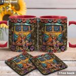 Hippie Girl - Personalized Hippie Accent Mug