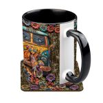 Hippie Girl - Personalized Hippie Accent Mug