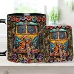 Hippie Girl - Personalized Hippie Accent Mug