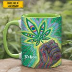 Psychedelic Power - Personalized Weed Accent Mug