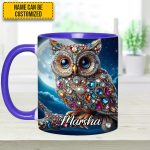 Dark Owl - Personalized Owl Accent Mug