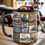 Backroad Memories Vintage Motorcycle Accent Mug