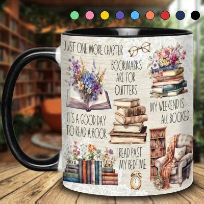 Just A Girl Who Loves Books Accent Mug