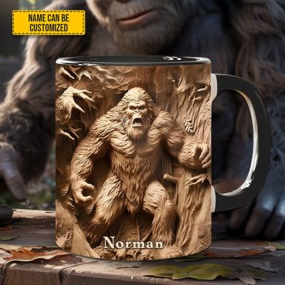 Bigfoot Legend In The Trees – Personalized Bigfoot Accent Mug