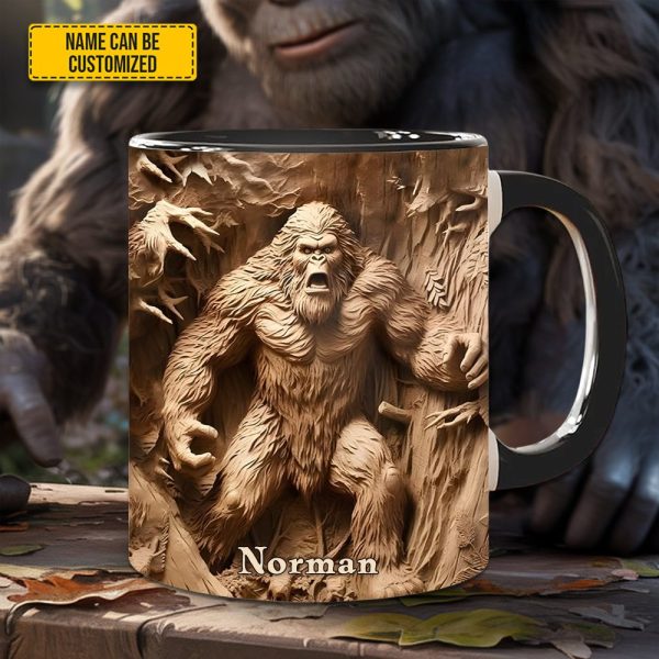 Bigfoot Legend In The Trees – Personalized Bigfoot Accent Mug