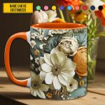 Love Flowers - Personalized Flower Accent Mug
