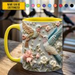 Couple Hummingbird - Personalized Accent Mug
