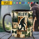 Believe Bigfoot – Personalized Sasquatch Accent Mug