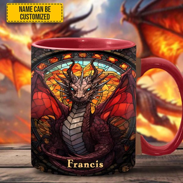 Fantasy Dragon Personalized Accent Mug